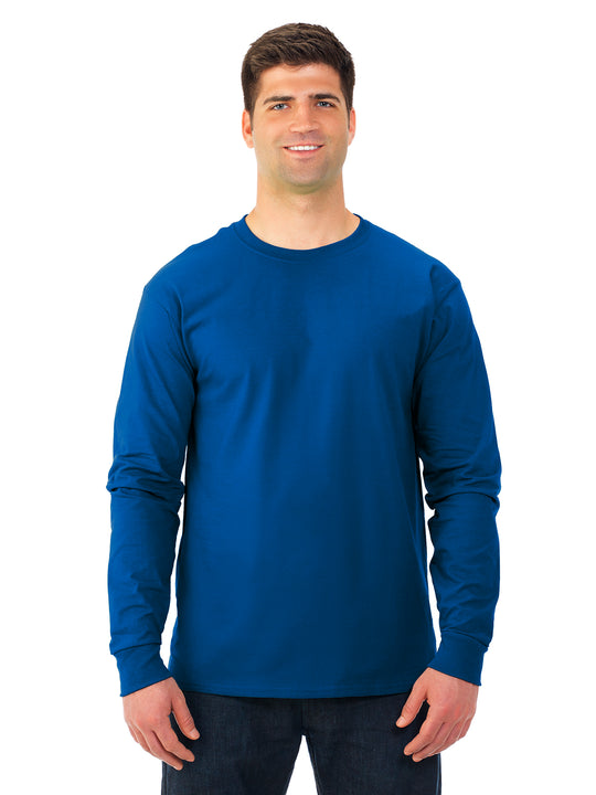 Fruit Of The Loom Adult HD Cotton Long Sleeve Crew T-Shirt