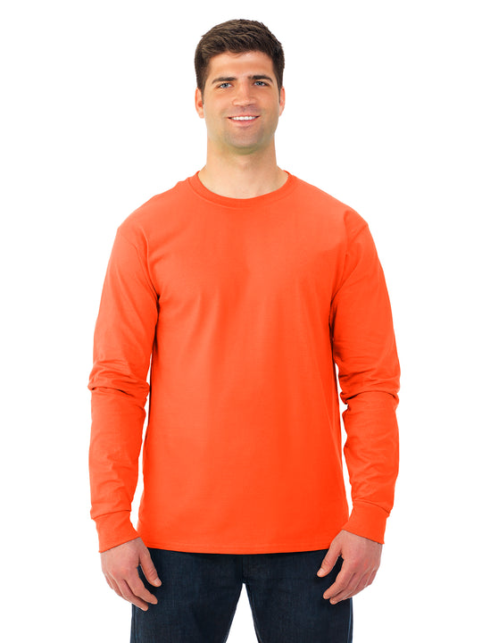 Fruit Of The Loom Adult HD Cotton Long Sleeve Crew T-Shirt