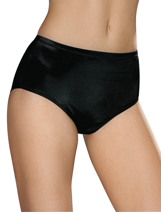 Hanes Women's Body Creations ComfortSoft Stretch Nylon Satin Briefs 3 Pack