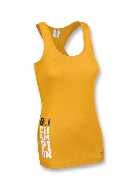 Champion Women's 2x1 Rib Racerback Tank w/ Graphic