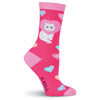 K. Bell Womens Valentine Cat Crew Socks