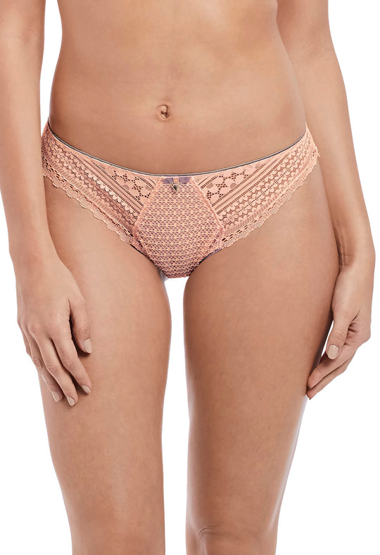 Freya Womens Daisy Lace Brazilian Thong Panty