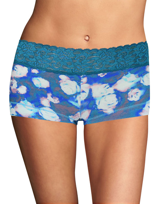 Maidenform Women`s Cotton Dream Boyshort with Lace
