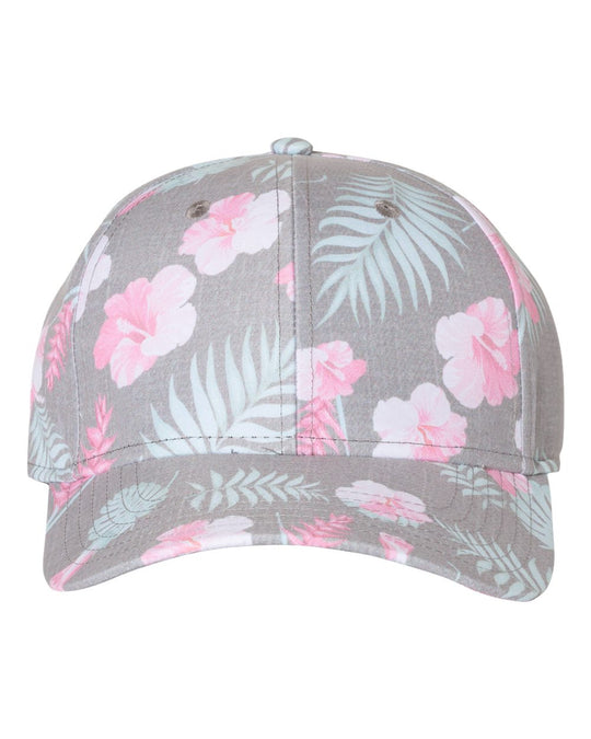 Sportsman Tropical Print Cap, One Size, Grey/Teal