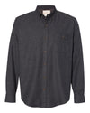 Weatherproof Mens Vintage Brushed Flannel Solid Shirt 198306, XL, Meteorite