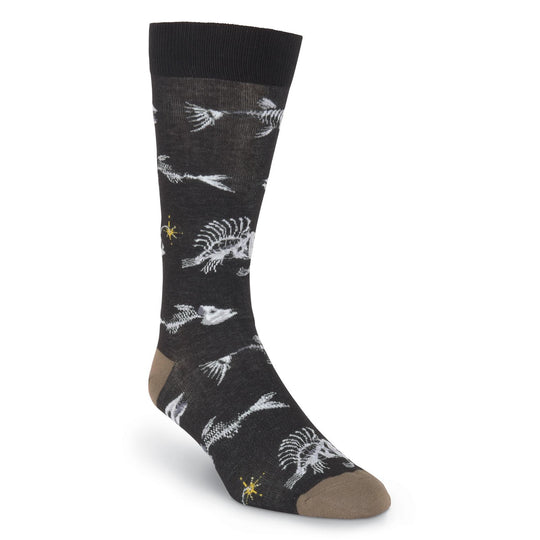K. Bell Mens Fishbones Crew Socks