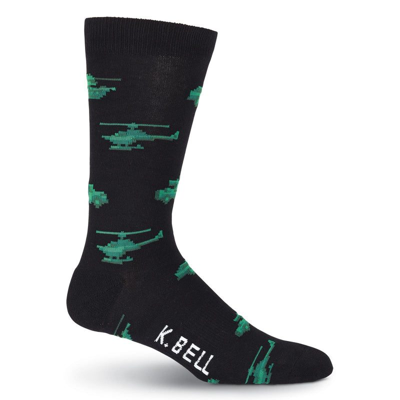 K. Bell Mens Transport Crew Socks - American Made