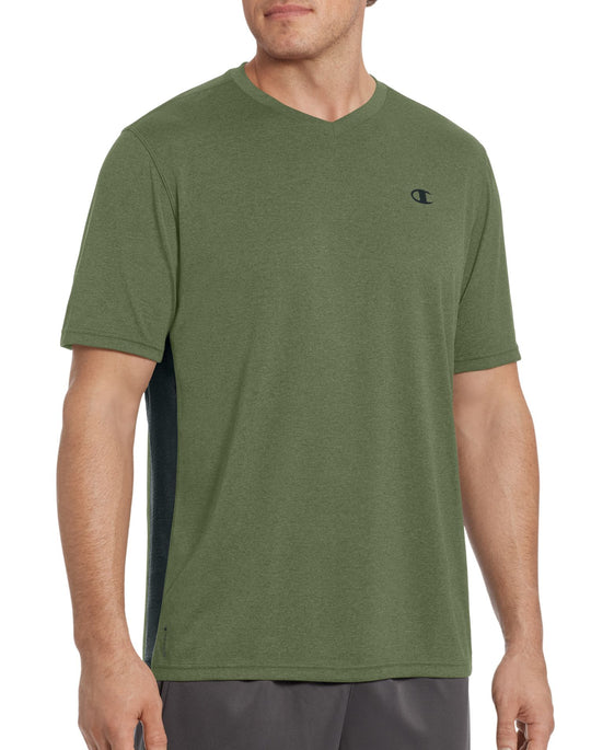 Champion Vapor Men’s Heather V-Neck Tee