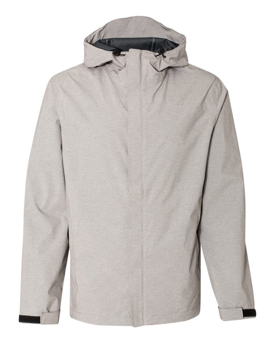 Weatherproof Mens 32 Degrees Mélange Rain Jacket 17604, XL, Cloud Cover Melange