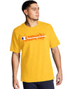 Champion Mens Classic Short-Sleeve Jersey Tee, S, Team Gold