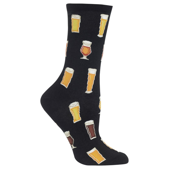 Hot Sox Womens Beer Crew Socks
