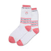 Hot Sox Womens Flamingo Embroidery Crew Socks