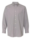 Van Heusen Mens Yarn Dyed Mini Check Long Sleeve Shirt, XL, Black