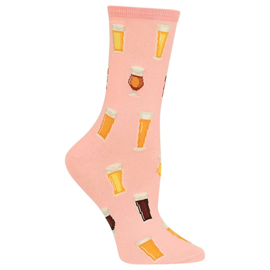 Hot Sox Womens Beer Crew Socks