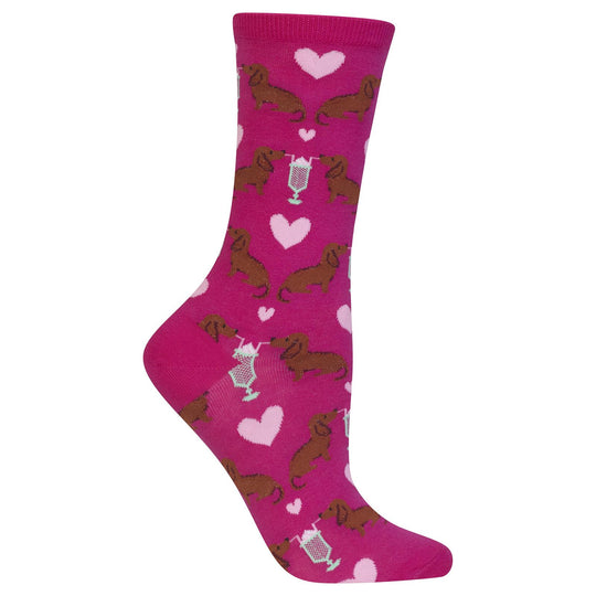 Hot Sox Womens Dogs and Milkshake Sock