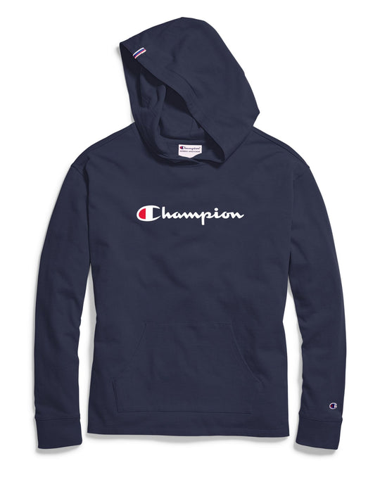 Champion Womens Heavyweight Jersey Pullover Hoodie