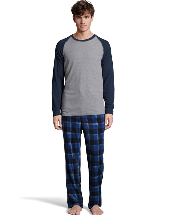 Hanes X-Temp Men`s Microfleece Sleep Set
