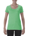 Gildan Ladies Softstyle Deep Scoop T-Shirt, S, Heather Irish Green