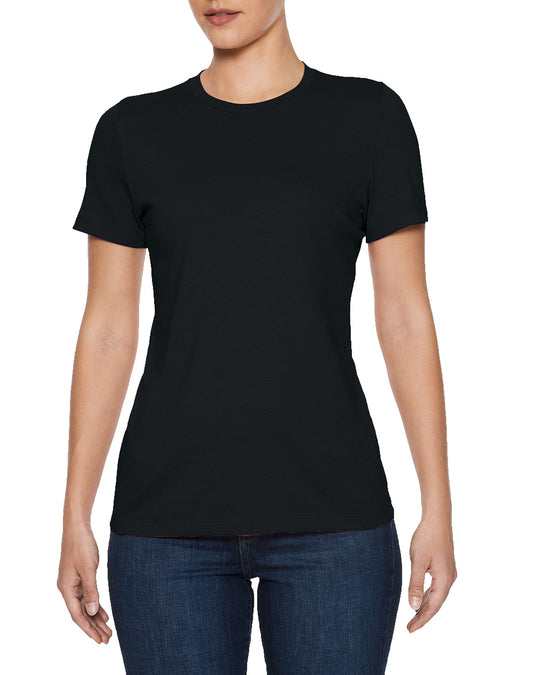 Gildan Ladies Softstyle CVC T-Shirt, XL, White