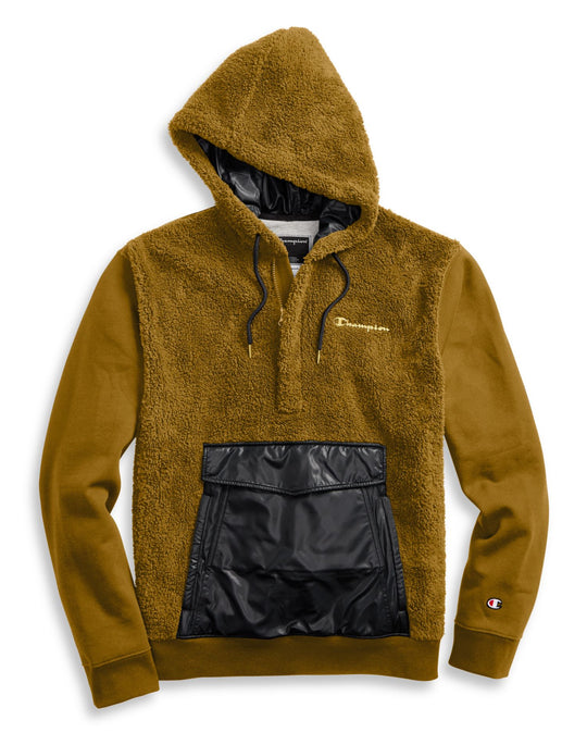 Champion Mens Faux Fur Hoodie