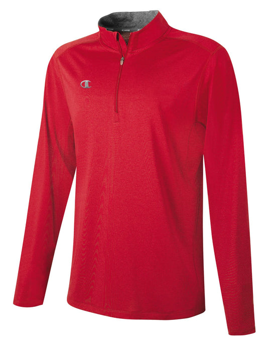 Champion Mens Quarter Zip Pullover, 2XL, Athletic Royal Heather