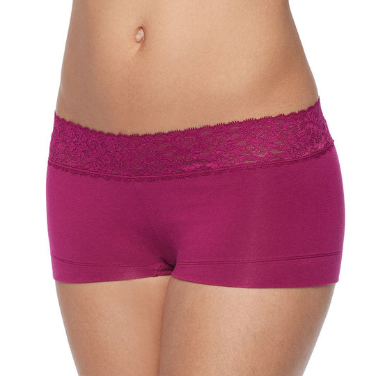 Maidenform Women`s Cotton Dream Boyshort with Lace