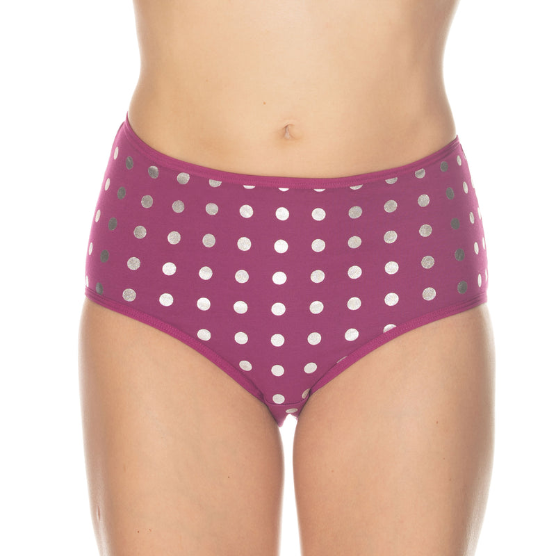 Gemsli Womens Basic Polka Dot Brief 3-Pack