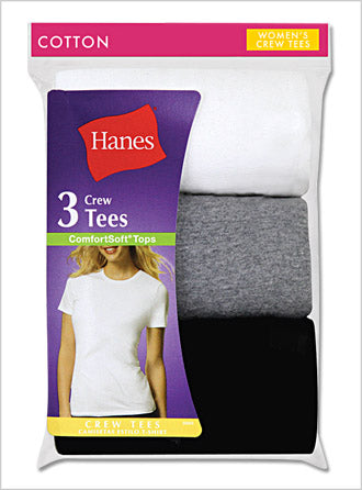 Hanes Women's Jersey Crew Tee - P3