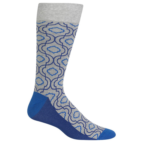 Hot Sox Mens Trellis Crew Socks