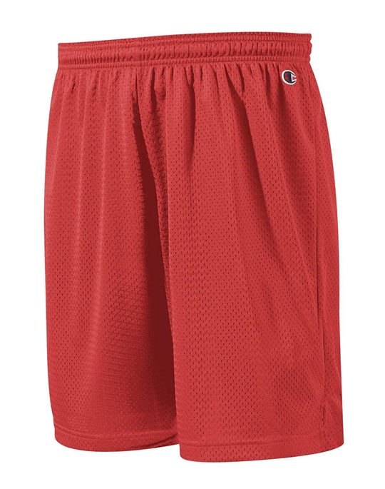 Champion Mens Pocketless Mesh 9 Shorts