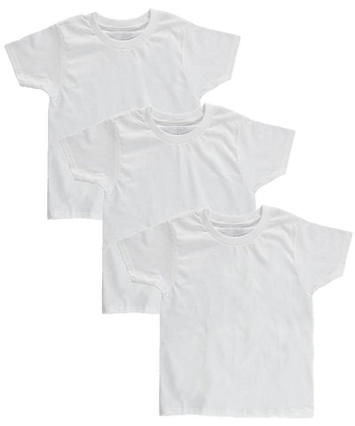 Fruit of the Loom Boys` 3-Pack White Crews