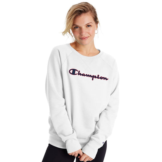 Champion Womens Powerblend Fleece Boyfriend Crew