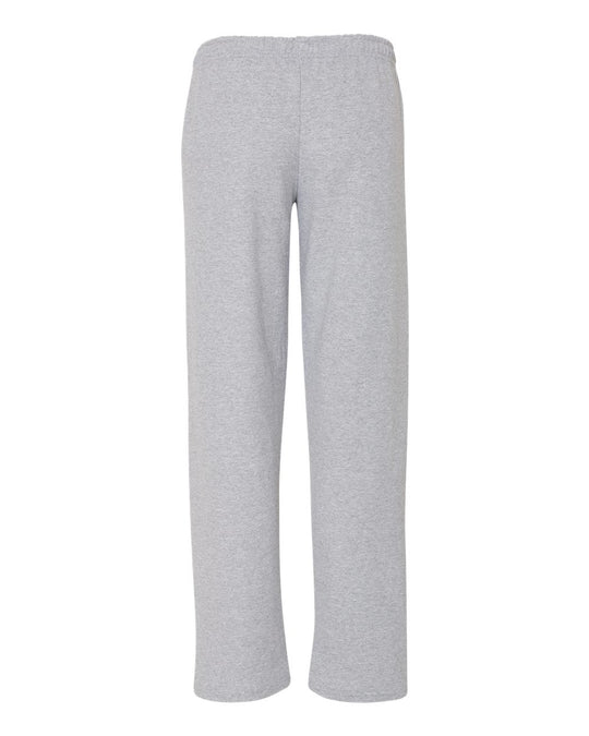 Gildan Mens Heavy Blend Open Bottom Sweatpants with Pockets, M, Black