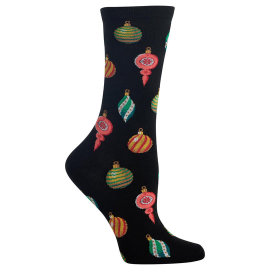 Hot Sox Womens Ornaments Crew Socks