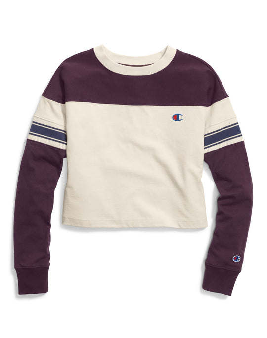 Champion Life Womens Heavyweight Jersey Exaggerated Sleeve Tee