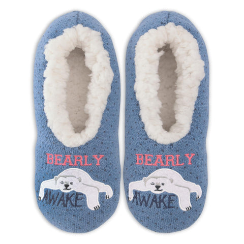 K. Bell Womens Bearly Awake Slippers