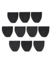 Hanes Womens Breathable Cotton All Black Hi-Cuts 10-Pack