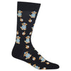 Hot Sox Mens Dreidel Dog Socks