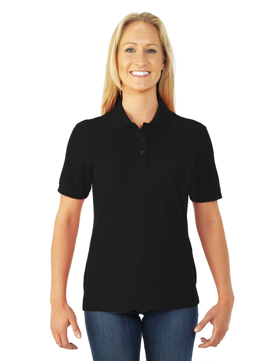 Jerzees Womens Easy Care Welt Knit Collar Short Sleeve Pique Polo Shirt