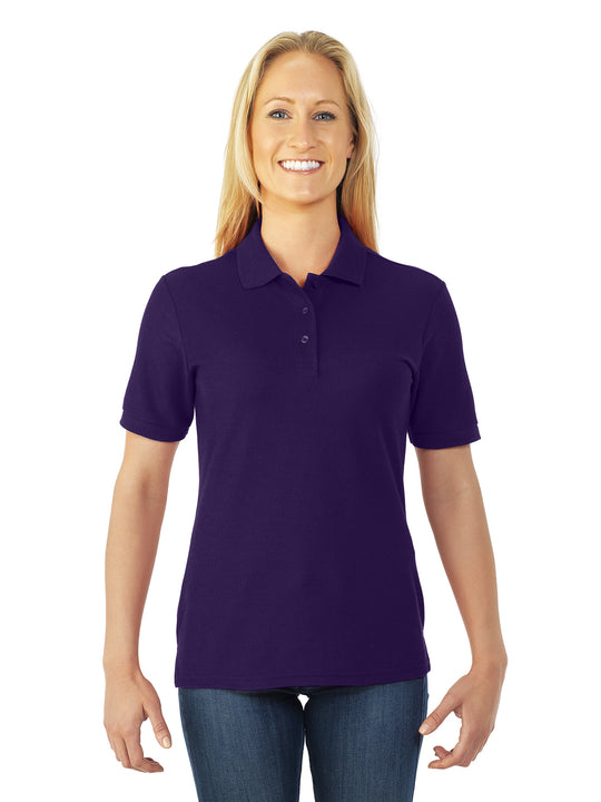 Jerzees Womens Easy Care Welt Knit Collar Short Sleeve Pique Polo Shirt
