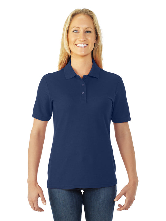 Jerzees Womens Easy Care Welt Knit Collar Short Sleeve Pique Polo Shirt