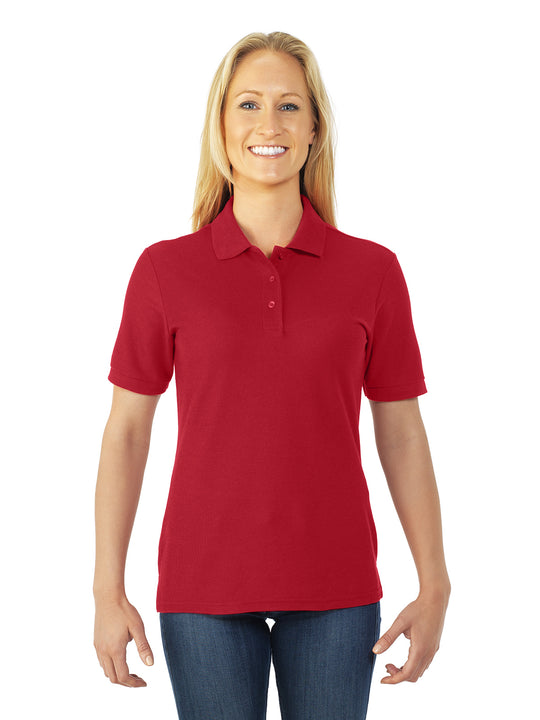 Jerzees Womens Easy Care Welt Knit Collar Short Sleeve Pique Polo Shirt