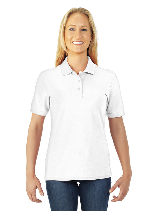 Jerzees Womens Easy Care Welt Knit Collar Short Sleeve Pique Polo Shirt