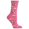 Hot Sox Womens Spotted Pig Crew Socks