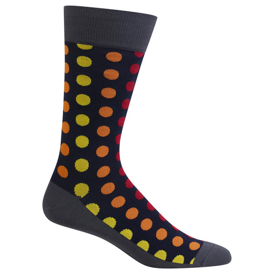 Hot Sox Mens Basics Collection Ombre Dots Slack Sock