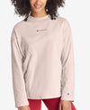 Champion Womens Campus Long-Sleeve Mock Neck, L, Athletic Navy