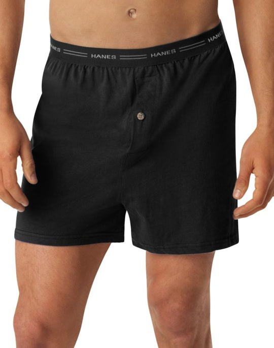 Hanes Men's Knit Boxer With Comfort Flex® Waistband 4-Pack