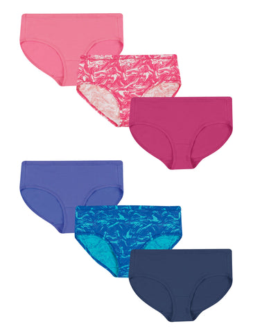 Hanes Women's Cotton Stretch Hipster With ComfortSoft® Waistband 6-Pack