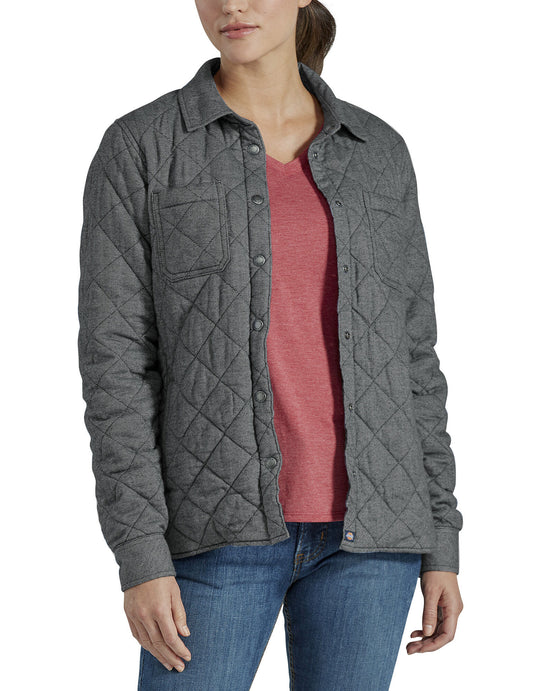 Dickies Womens Quilted Shirt Jacket