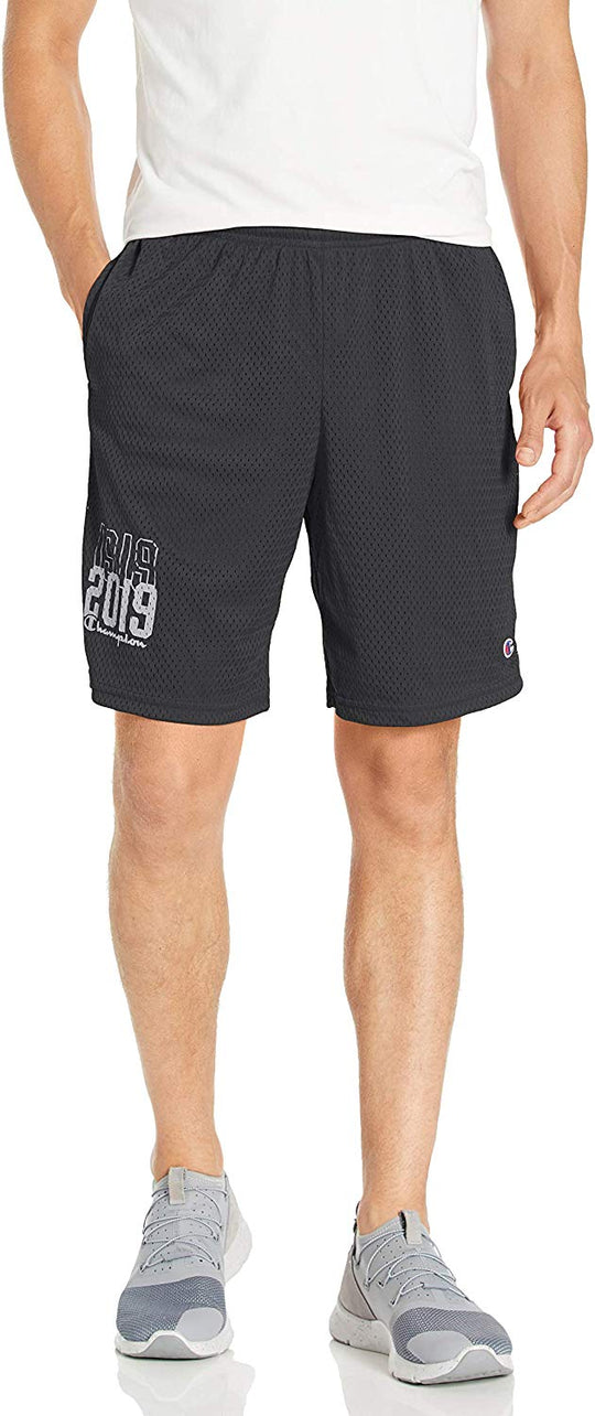 Champion Men's Long Mesh Shorts with Pockets
